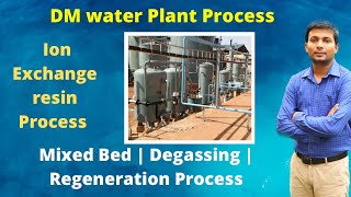 DM water plant process in Hindi  Ion exchange process water treatment  Demineralization Process [upl. by Uaeb]