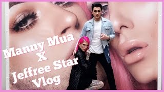 JEFFREE STAR COSMETICS x MANNY MUA COLLAB VLOG [upl. by Aip]