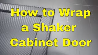 3M DINOC how to wrap Shaker Cabinet Door  Carbon fiber  Architectural Films  RM wraps [upl. by Abagael519]