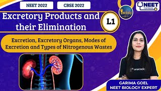 Sankalp Excretory Products and their Elimination L1  NEET Toppers  Garima G [upl. by Sido]