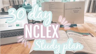 STUDY FOR NCLEX IN 30 DAYS  DAY BY DAY STUDY LAYOUT Using UWorld and Saunders [upl. by Christos]