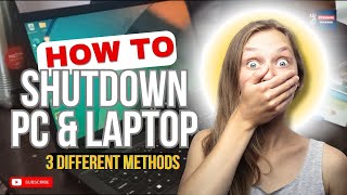 3 Different Methods To Shut Down Your Laptop amp PC  Tutorial Trekker [upl. by Ludvig151]