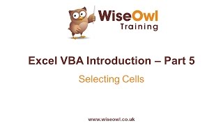 Excel VBA Introduction Part 5  Selecting Cells Range Cells Activecell End Offset [upl. by Didi69]