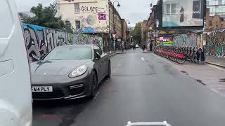 Cycling POV  Shoreditch to Brick Lane A Visual Feast of London Culture [upl. by Niamreg]