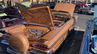 Johnny Salters 1959 impala lowrider convertible New Year’s Day 2024 Whittier blvd [upl. by Suhpoelc659]