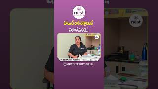 Tips to Stop Hair Fall After Delivery  Hair Fall Solution in Telugu  Nest Fertility  shorts [upl. by Tebzil]