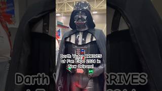 Darth Vader ARRIVES at Fan Expo 2024 in New Orleans He is making his way around starwars shorts [upl. by Nitsirk487]