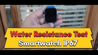 Water Resistance Test Smartwatch IP67 waterproof [upl. by Llenoj]