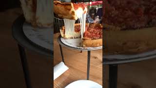 Giordano’s ￼Pizza Cheese pull Chicago pizza pizza chicago [upl. by Noemad300]