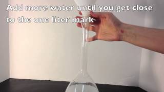 Making a 1 M NaCl solution [upl. by Anna]