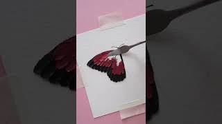 Oil pastel drawing  Ruby Rose Butterfly oilpastel creativeart drawing butterflydrawing art [upl. by Nnyliak]