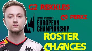 REKKLES TO G2 Perkz to C9 LEC Roster Swaps PreSeason 20202021  EU Transfer Updates [upl. by Eylsel]