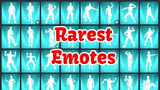 Top 10 RAREST Icon Series Emotes In Fortnite [upl. by Aihtebat]