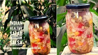 Indian Lacto Fermented Vegetarian Salsa Salad recipes for IMMUNITY in Summers [upl. by Nyrhtac]