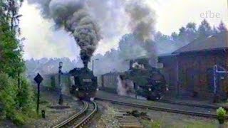 Zeitreise Parallelausfahrt Bertsdorf 1991  Zittauer Schmalspurbahn zu ReichsbahnZeiten [upl. by Shelburne]