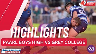 RUGBY HIGHLIGHTS Paarl Boys High vs Grey College [upl. by Rora241]