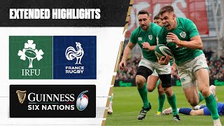 THE GREATEST MATCH 🔥  Extended Highlights  Ireland v France  Guinness Six Nations Rugby [upl. by Jolynn]