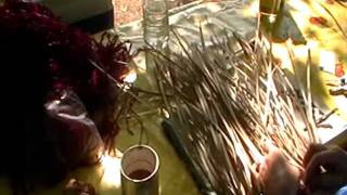 Nancy Today how to weave a cherokee basket 3 ASMR weaving basketmaking hacer cesta [upl. by Shanie825]