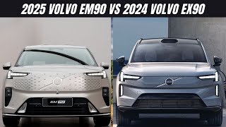 2025 Volvo EM90 vs 2024 Volvo EX90  one is the best people carrier [upl. by Auqinal]