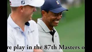 2023 Masters Tournament Tiger Woods tee time live updates for Round 1 at Augusta National [upl. by Atiuqcir]