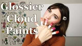 GLOSSIER CLOUD PAINT SWATCHES all 6 shades [upl. by Ayikan908]