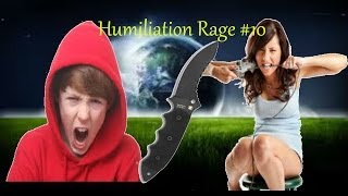 COD Ghosts Humiliation Rage 10 Gun Game Knife Only Trolling [upl. by Ehtylb]