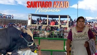 LOS TOROS DE DOÑA VICKY LLEGARON A SANTIAGO AZAJO MICHOACAN 27 DE JULIO DEL 2024 [upl. by Edythe]