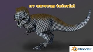 blender tutorial uv unwrapping organic models [upl. by Ayanet]