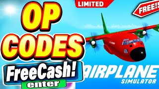 ALL NEW SECRET OP CODES In Roblox Airplane Simulator Codes 2024 [upl. by Bolanger]