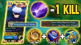 TOP 1 GLOBAL XAVIER NEW EMBLEM SET AND BUILD NEW META 2023 😱  XAVIER TIPS amp GUIDE  MLBB [upl. by Mercie]