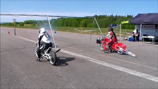 Hudiksvall TampT 2018 05 26 Lördagen Mopeddragrace [upl. by Novel850]