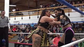 Chantal vs Nakoma tala quotGreat Warrior Wolfquot 33024 Full Match Womens Wrestling GIW Cage Wars [upl. by Acisset]