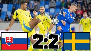 SLOVENSKO VS ŠVÉDSKO LIGA NÁRODOV 2024 [upl. by Yecniuq548]