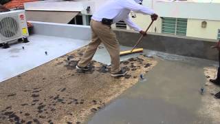 MICROTOPPING™ con SABAKRETE™ en techo de concreto [upl. by Linnet362]