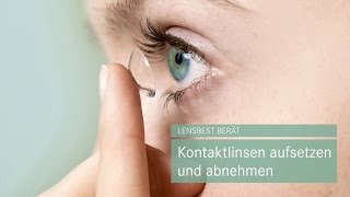 Kontaktlinsen einsetzen und rausnehmen  Tipps von Lensbest [upl. by Nakhsa743]