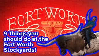 9 Things you should do at the Fort Worth stockyards [upl. by Dumanian368]