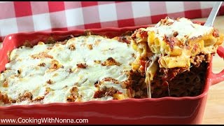 Nonnas Baked Ziti  Rossellas Cooking with Nonna [upl. by Binetta]