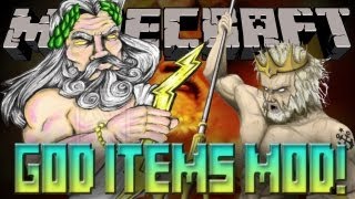 MINECRAFT  GOD ITEMS MOD 162 Mod Showcase [upl. by Levine342]