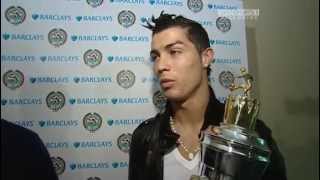 Cristiano Ronaldo  2008 PFA Player of the Year award reaction [upl. by Howard18]