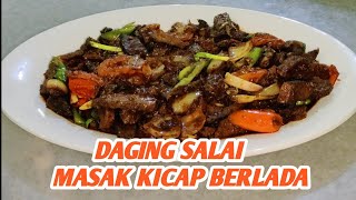 Daging Salai Masak Kicap Pedas [upl. by Hannahoj]