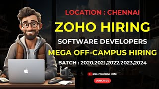 ZOHO Hiring Software Developers  Mega Off Campus  Work Location Chennai  Last Date To Apply May 1 [upl. by Lourie]