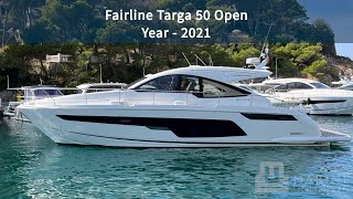 Fairline Targa 50 Open  2021  Mediterranean Spec Walkthrough [upl. by Otrebide740]