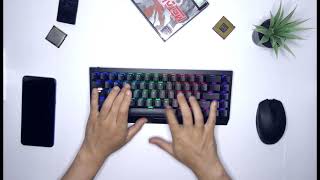 Razer Blackwidow V3 Mini Hyperspeed Phantom Edition [upl. by Gerry279]