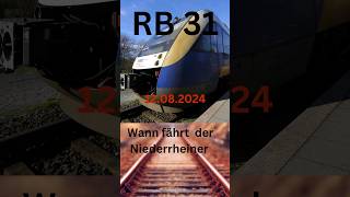 RB31 der Niederrheiner 11082024  Baustelle und SEV zwischen Rheinberg und Xanten [upl. by Klusek]