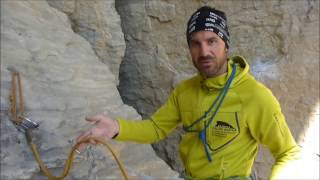 TUTORIAL ALPINISMO 3  Come fare la CALATA in corda doppia [upl. by Ashby]