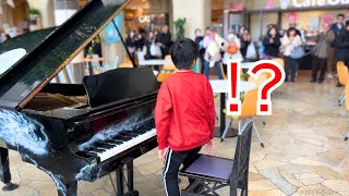 ‘Idol’ YOASOBI 10YrOlds Incredible Piano Performance Amazes Large Audience  Arranged by Animenz [upl. by Amilb]