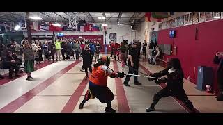 Paul Geraci v Bill McCarel 2024 Ascalon Sword Festival  Div III Longsword [upl. by Drareg941]