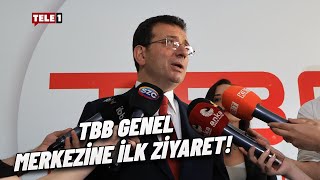 Türkiye Belediyeler Birliği Seçimini Kazanan İmamoğlu Yeni Makamında İnceleme Yaptı [upl. by Aniakudo]