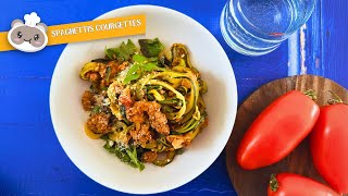 Spaghettis de courgette façon bolognaise [upl. by Armilda]