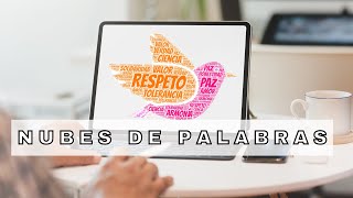 Cómo crear NUBES DE PALABRAS fácil con WordArt  Soy Diana Padilla [upl. by Nosnhoj]